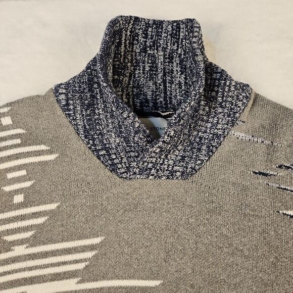 Sun + Stone Pullover Knit Sweater Mens Sz‎ XXL Gray Long Sleeve Cotton Skiing - Picture 6 of 9